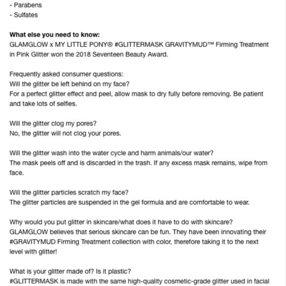 🆕 NWOB 💖 GlamGlow GravityMud Pink Glitter Mask - Picture 7 of 7